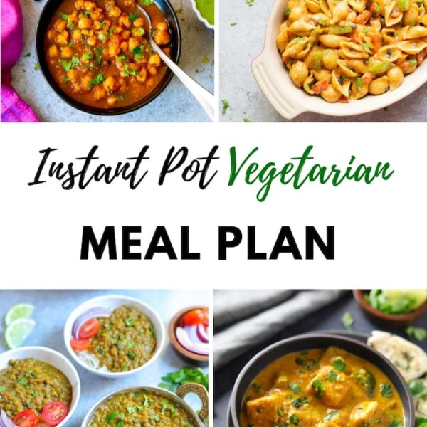 May Vegetarian Instant Pot Meal Plan Collage