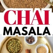 Chai Masala and the spices used to make it.