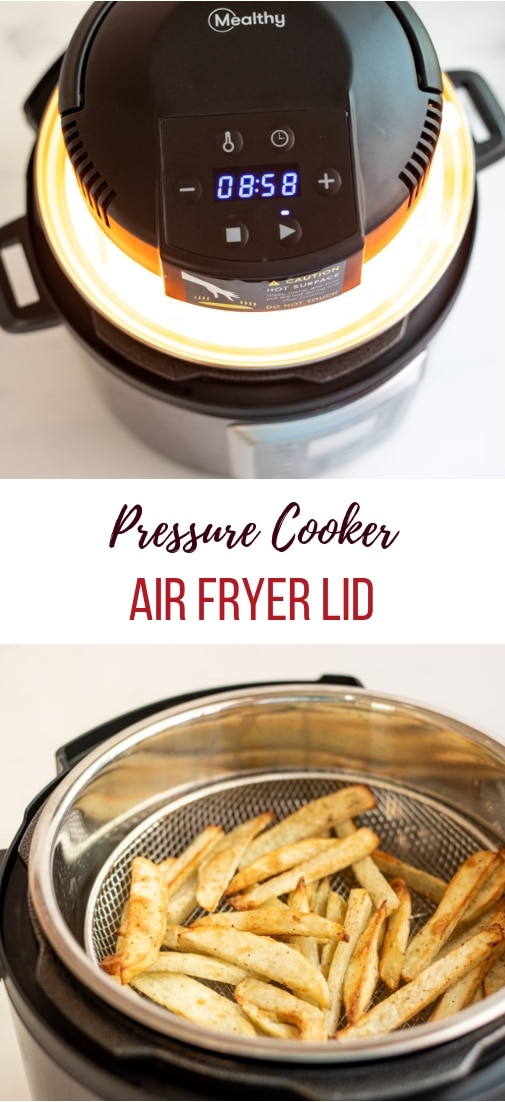 Mealthy Crisplid Review Turn Pressure cooker to Air Fryer Piping Pot