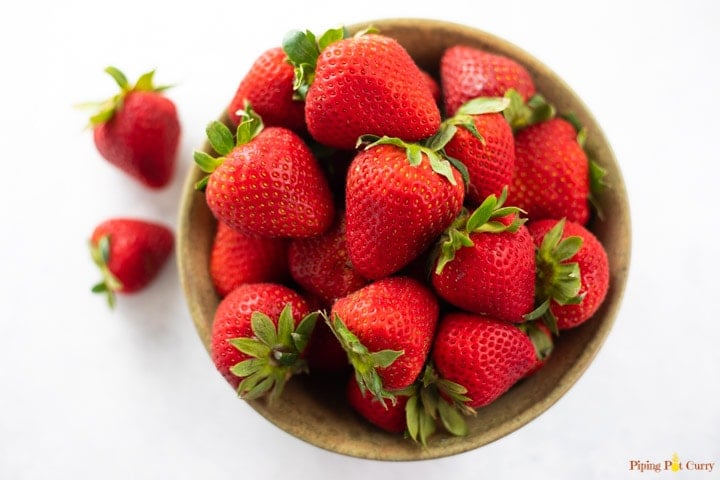 Strawberries in a bowl