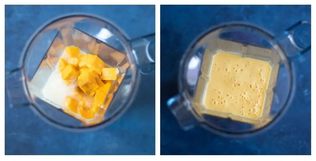 Steps to make mango lassi in blender
