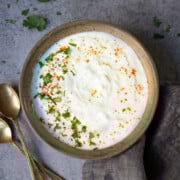 Lauki Raita in a bowl