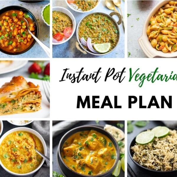 Instant Pot Vegetarian Meal plan for a month