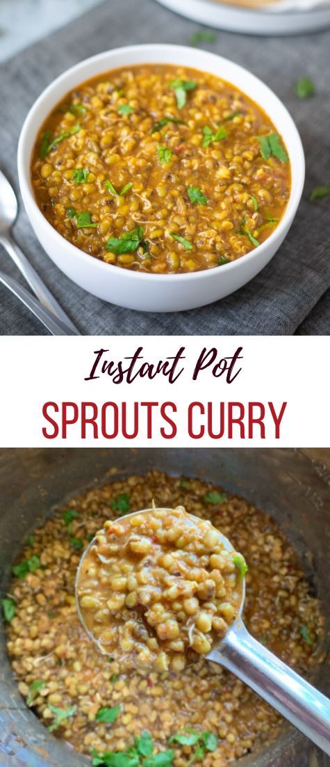 Easy Sprouts Curry - Piping Pot Curry