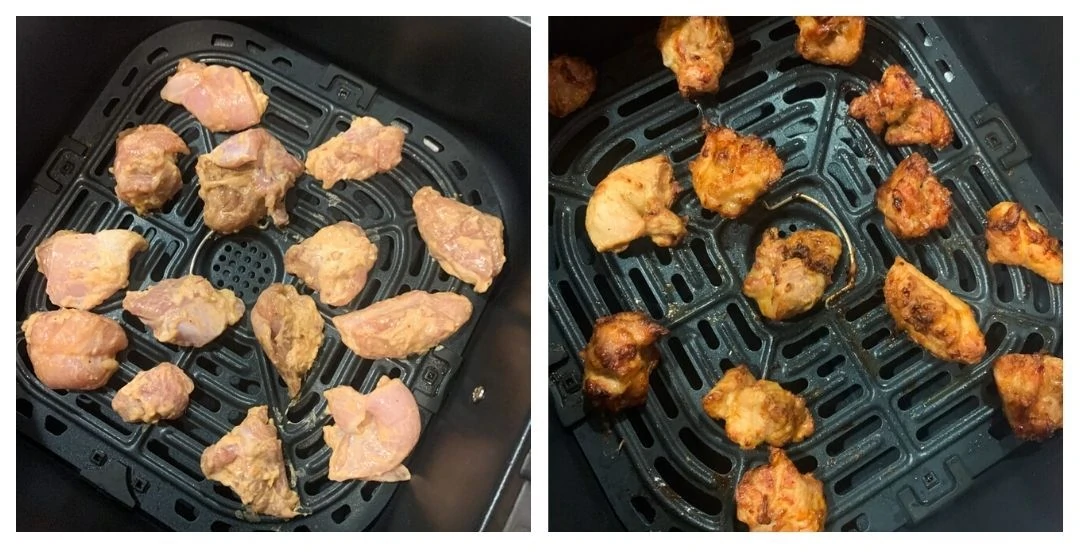 Chicken fried in the air fryer