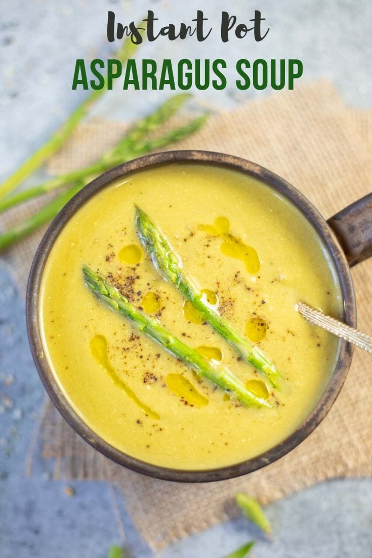 Vegan Instant Pot Asaparagus Soup Piping Pot Curry