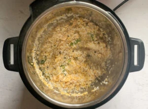 Rice, dal and tempering in the instant pot