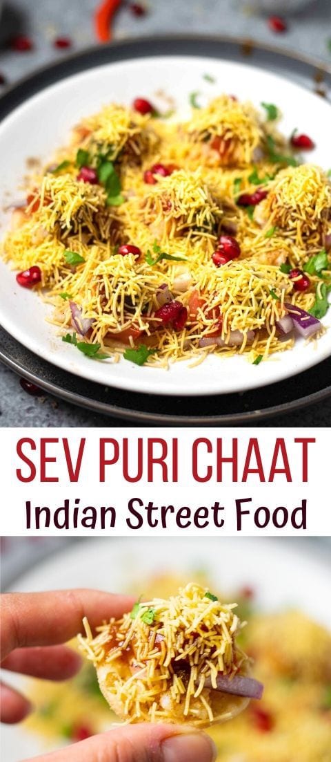 Easy Sev Puri (Indian Street Food) - Piping Pot Curry