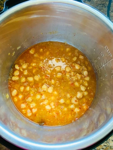 chickpea curry in the instant pot