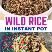 Wild Rice in a white bowl