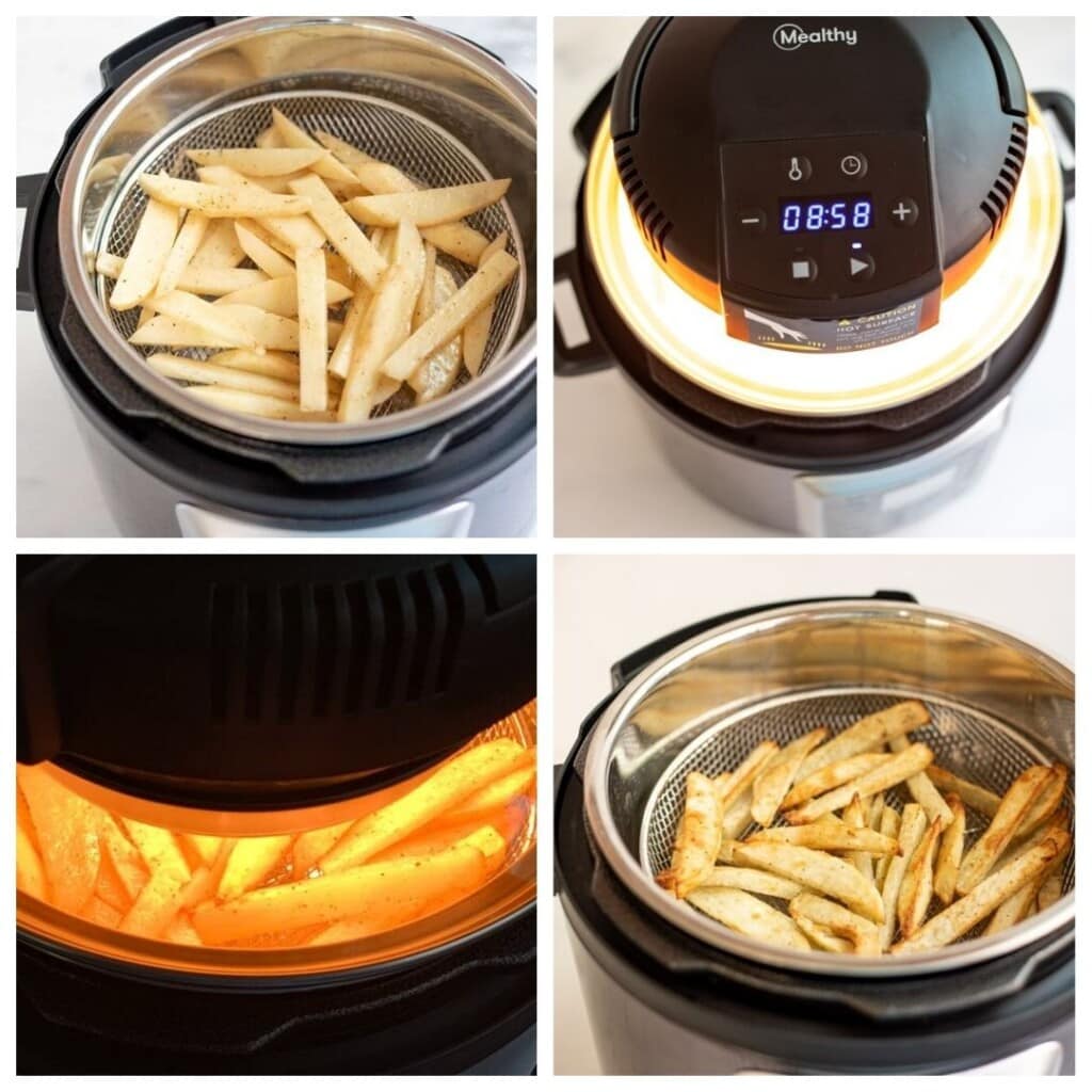 French fries using the healthy crisplid