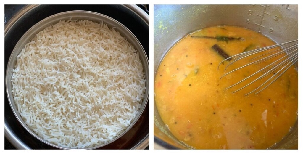 Gujarati Dal cooked in the instant pot