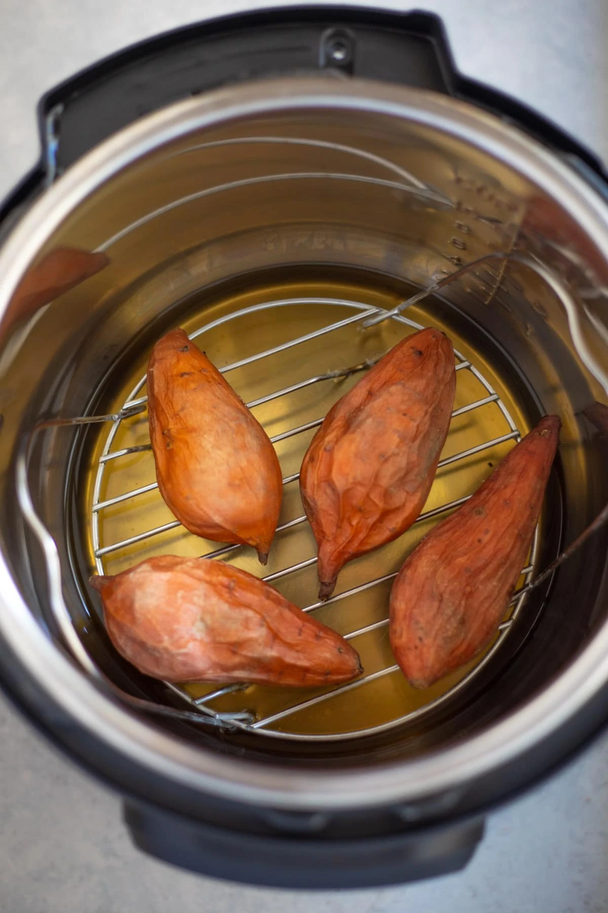 Sweet potatoes cooked in the instant pot