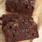 Sliced chocolate banana bread