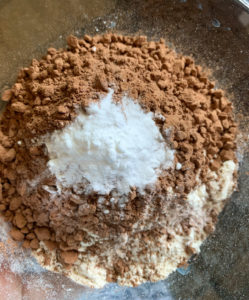 dry ingredients to bake in a bowl