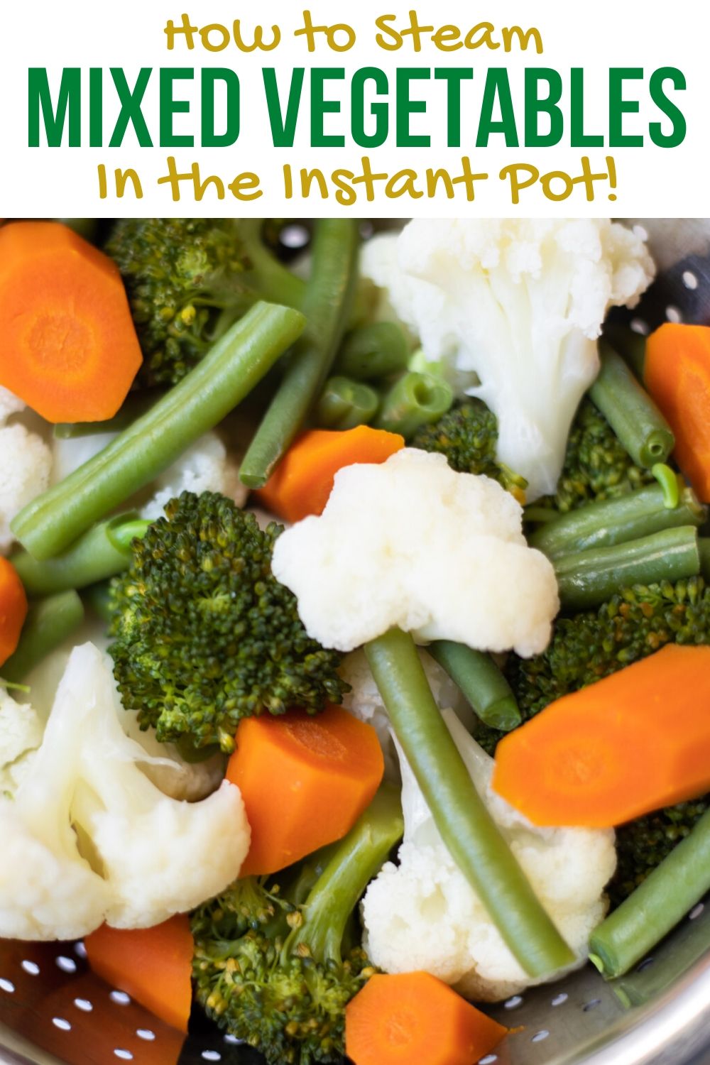 steamed vegetables