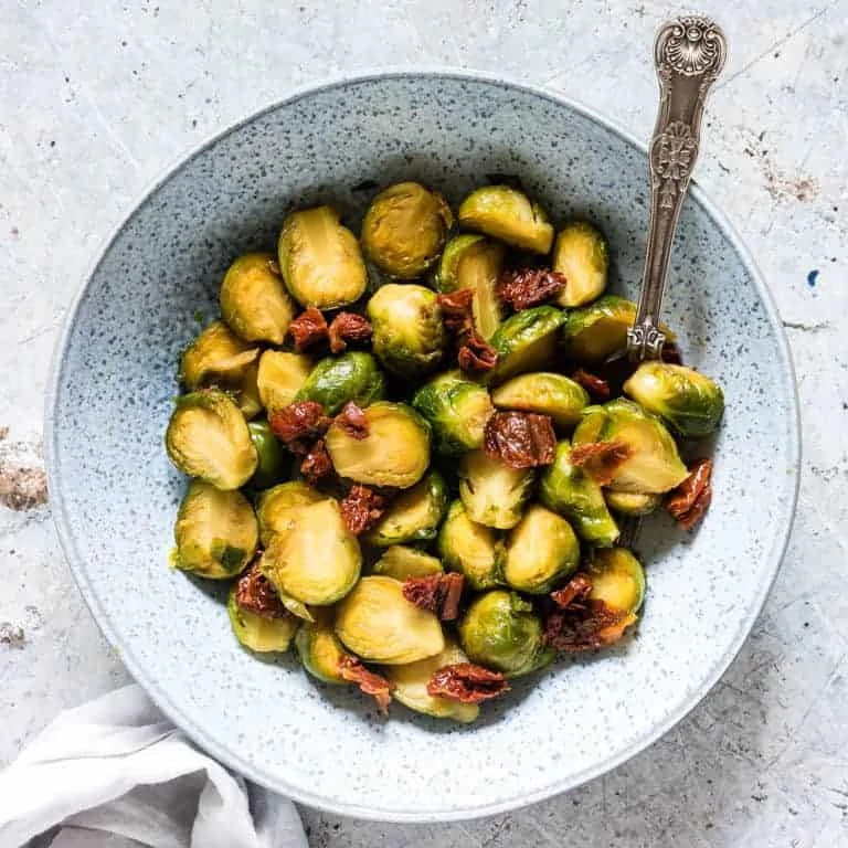 Brussels sprouts cooked in the instant pot 