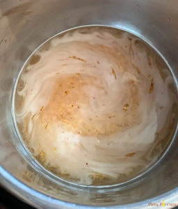 Dal and water ready to cook