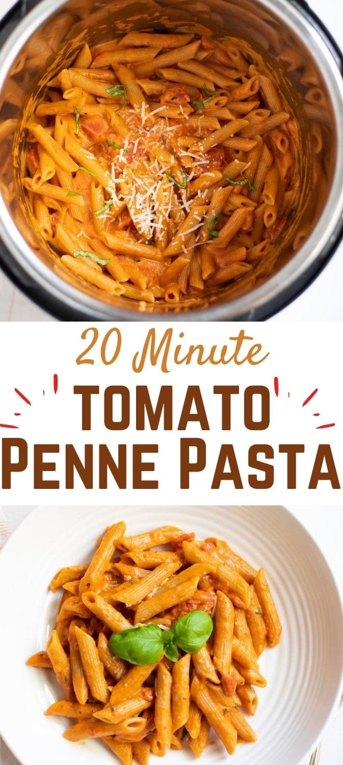 Penne Pasta in Tomato Cream Sauce Instant Pot Piping Pot Curry