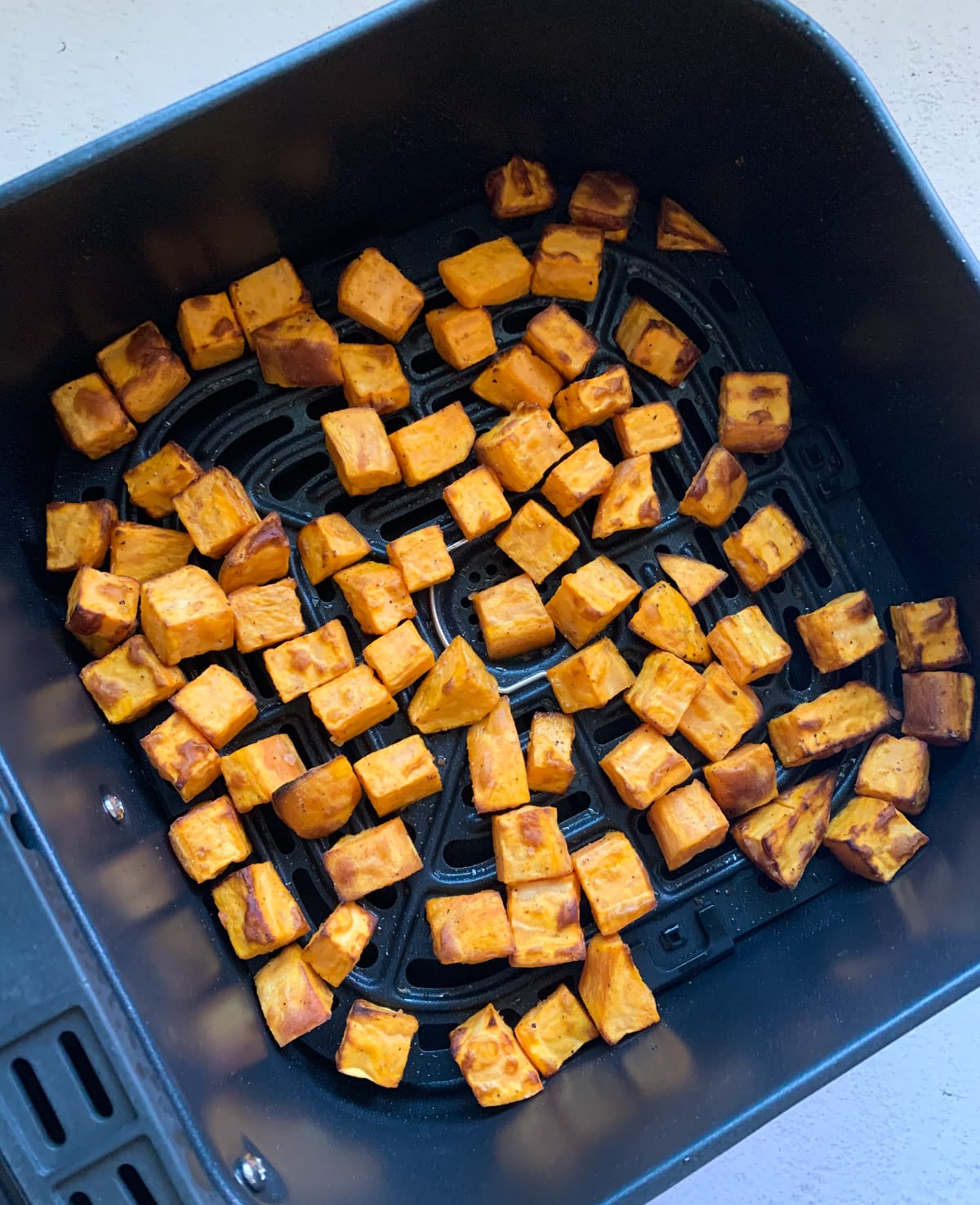 Roasted sweet potato in the air fryer