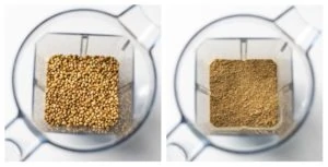 Coriander seeds ground to coriander powder