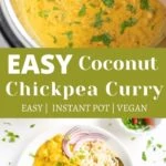 Coconut chickpea curry