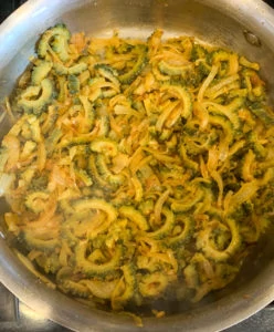 Cooked karela subji