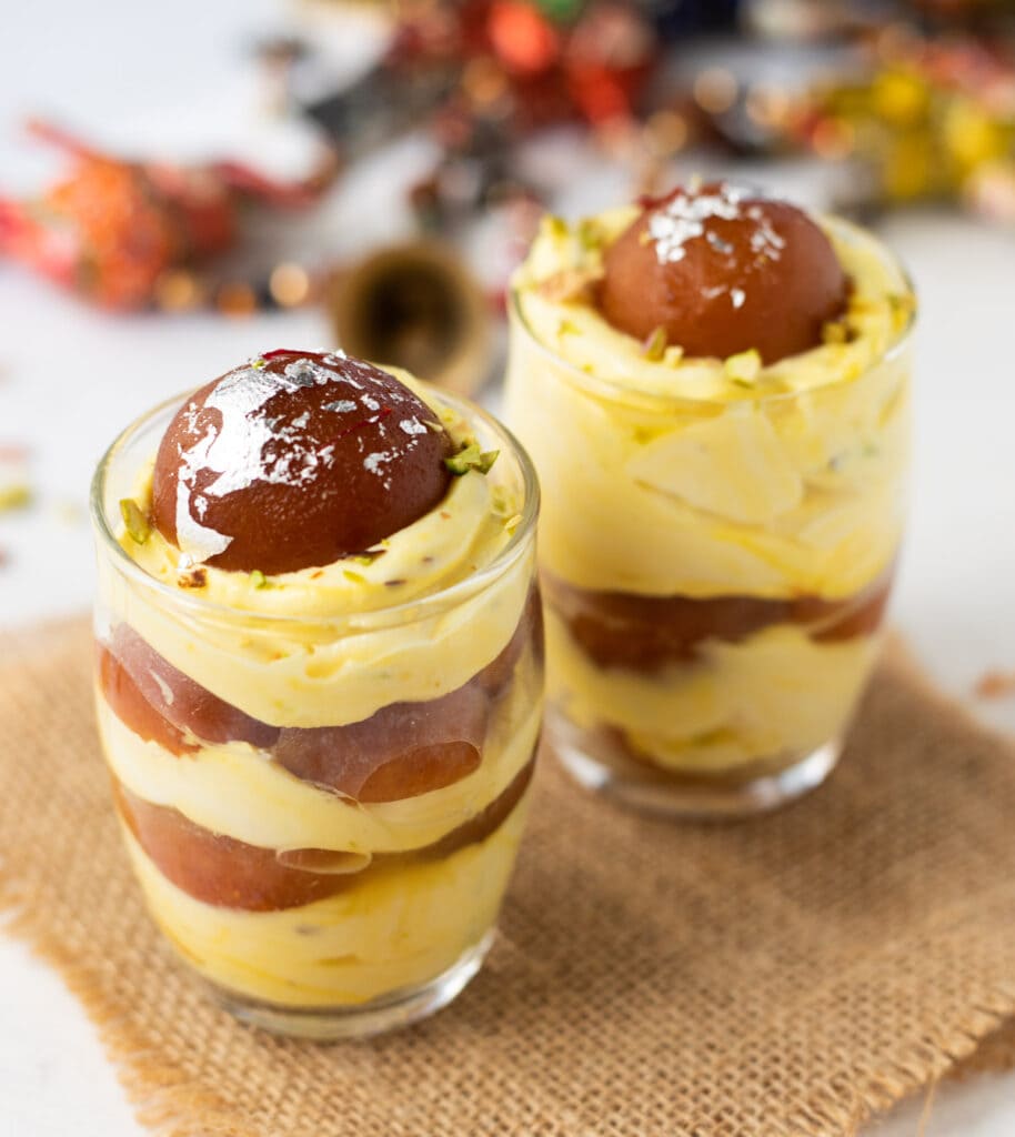 Gulab Jamun shrikhand cups