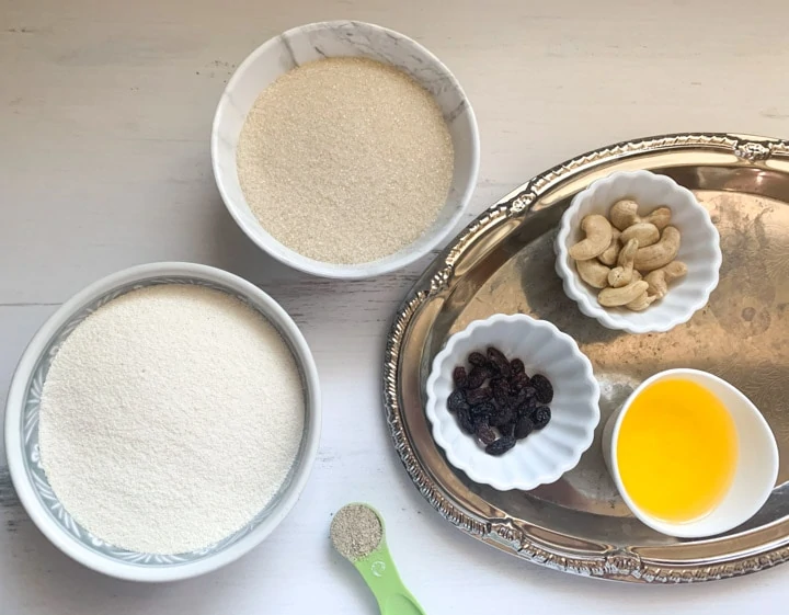Rava Ladoo ingredients 