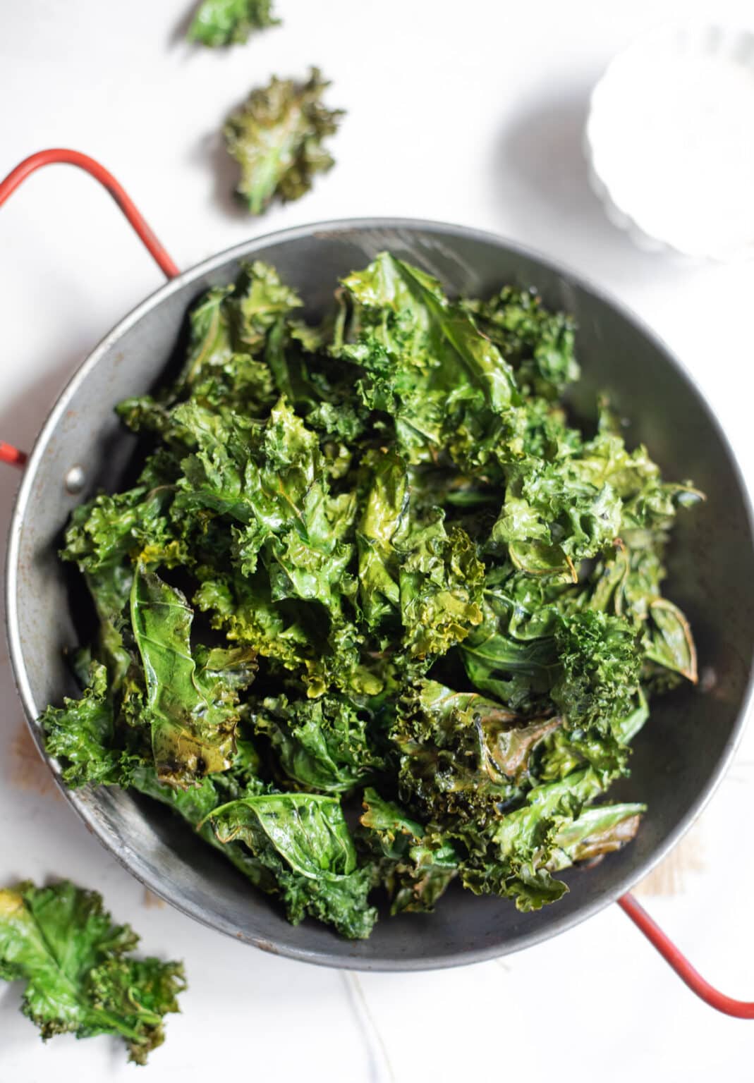 Crispy Air Fryer Kale Chips - Piping Pot Curry