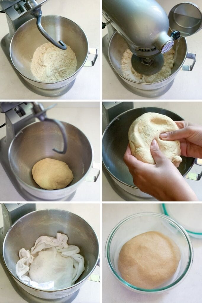 Making whole wheat chapati dough using kitchenaid stand mixer 