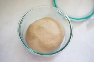 Roti Dough stored in an air tight container