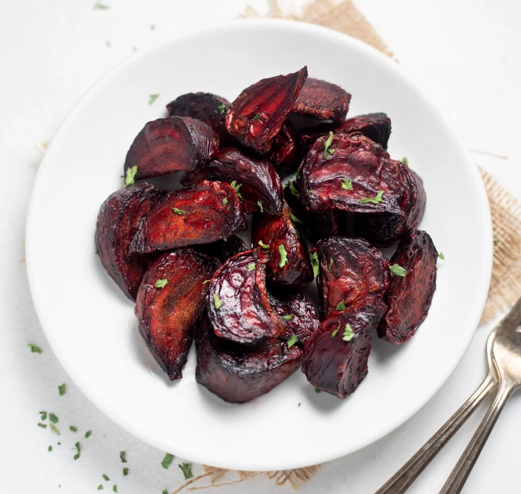 roasted beets on a plate 