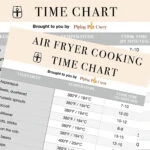 Air fryer cooking time chart