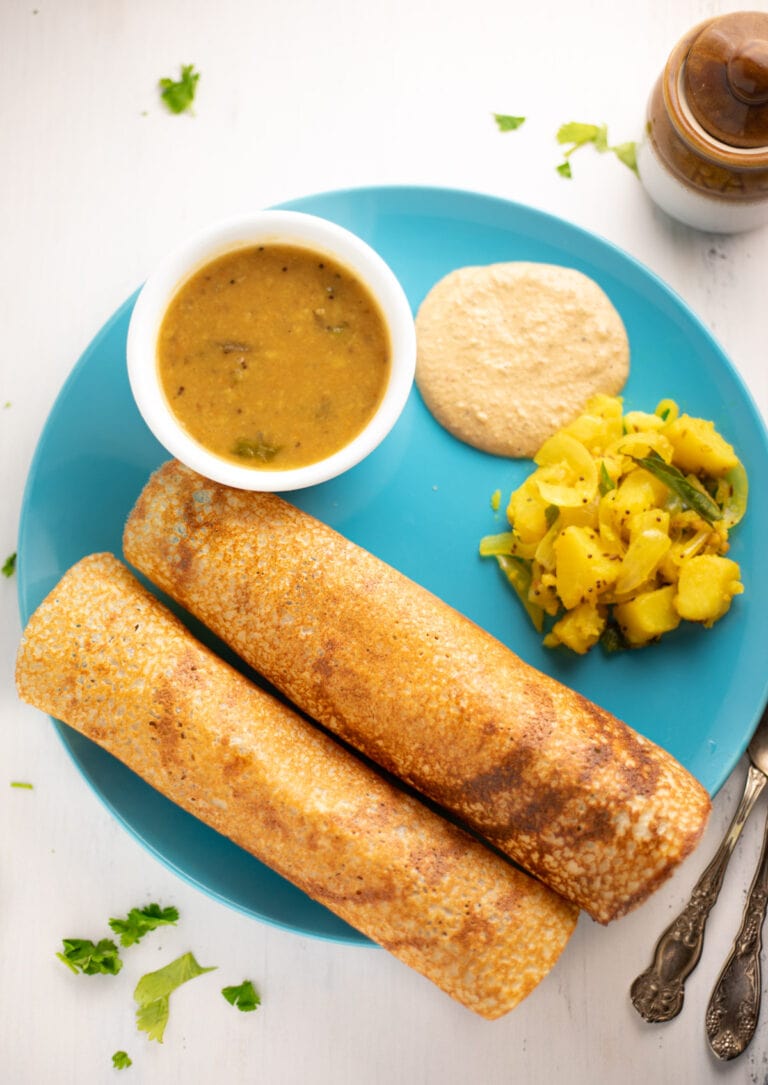 Healthy Quinoa Dosa Piping Pot Curry