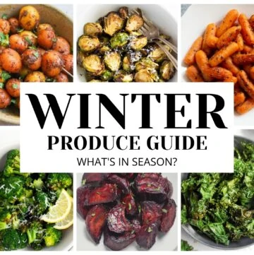 Winter produce guide - what's in season fruits and veggies