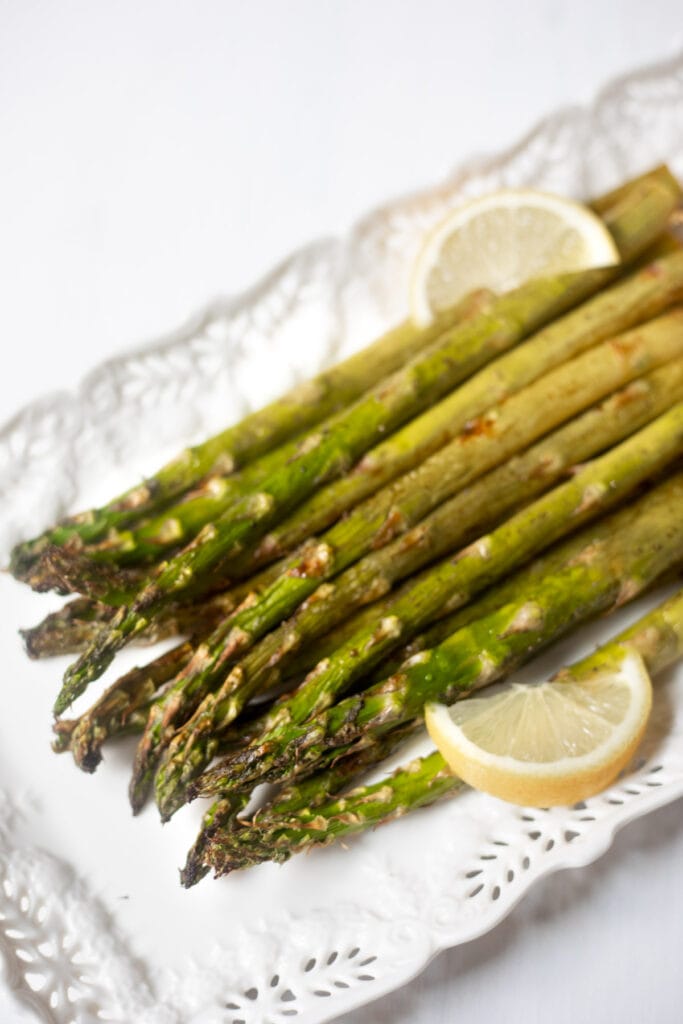 air fried asparagus spears