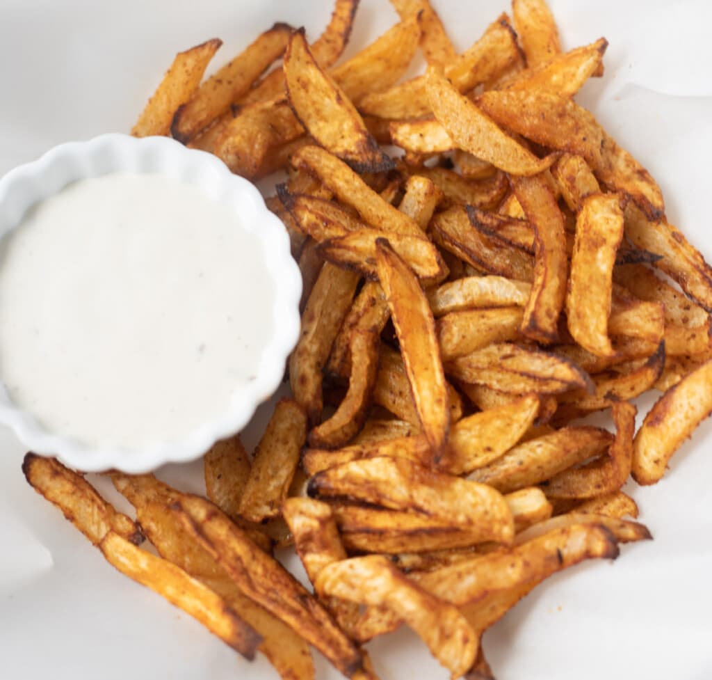 Turnip Fries served with ranch