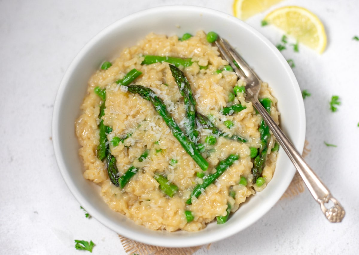 Vibrant Lemon Asparagus Risotto