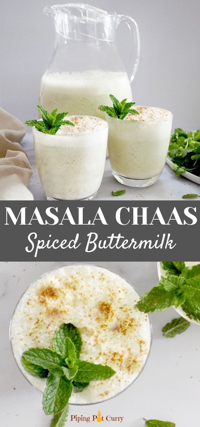 Masala Chaas Indian Spiced Buttermilk Piping Pot Curry