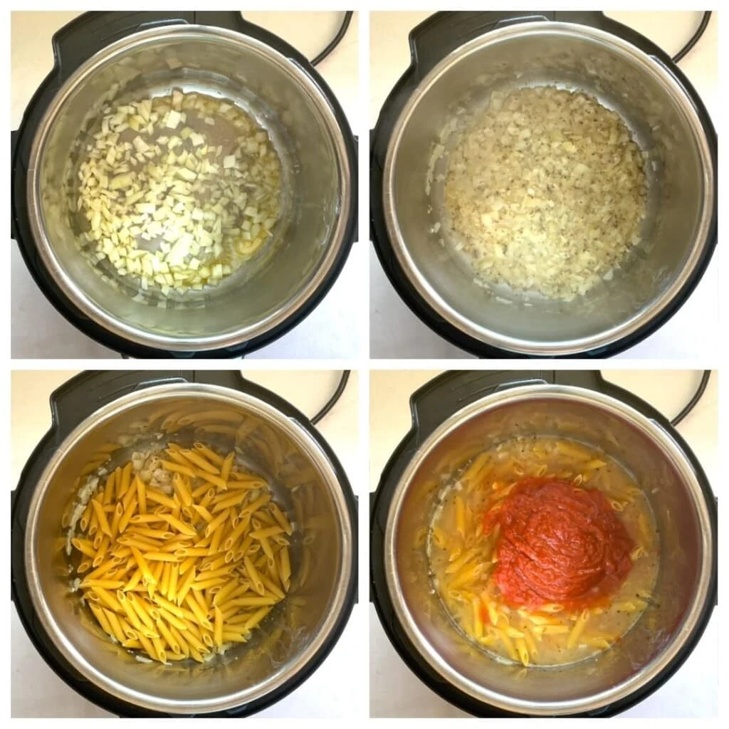 steps to make penne pasta in the instant pot