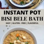 Instant Pot Bisi Bele Bath
