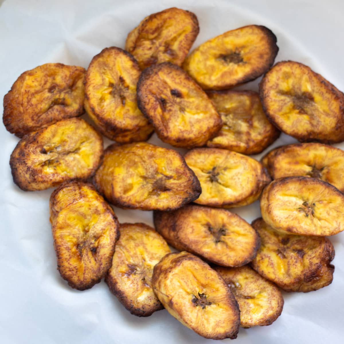 roasted air fryer plantains 