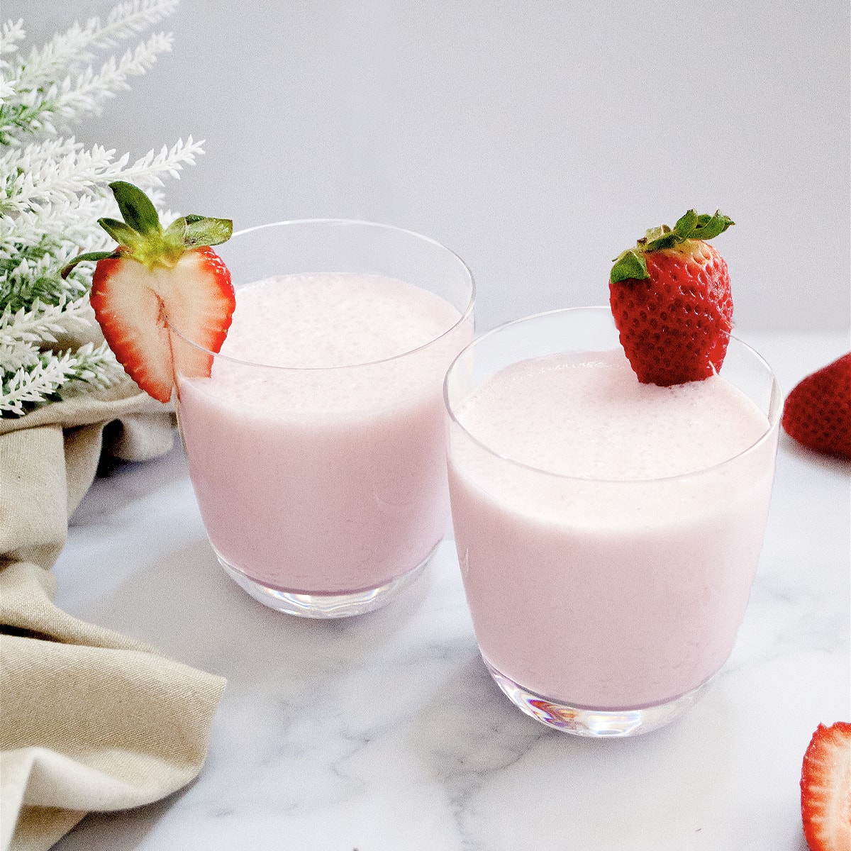 Refreshing Strawberry Lassi - Piping Pot Curry