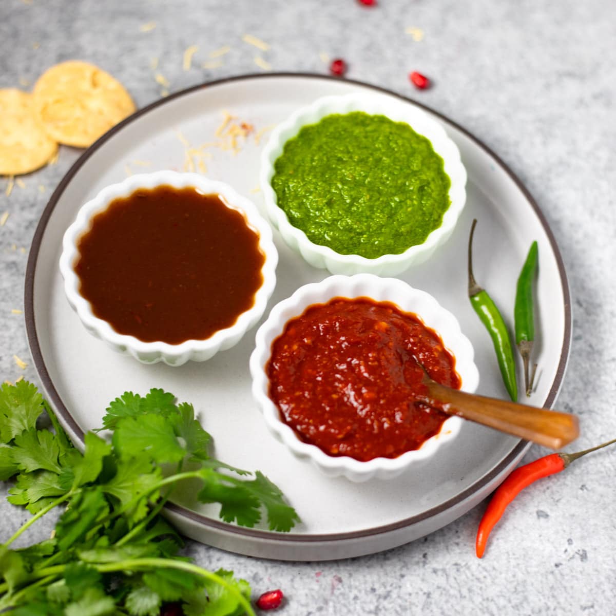 south-indian-chutney-5-varieties-onion-tomato-coconut-coriander