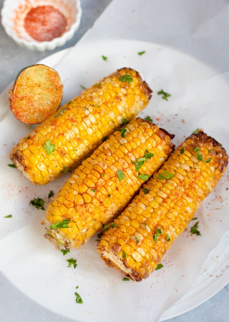 Indian street style spicy corn on the Cobb