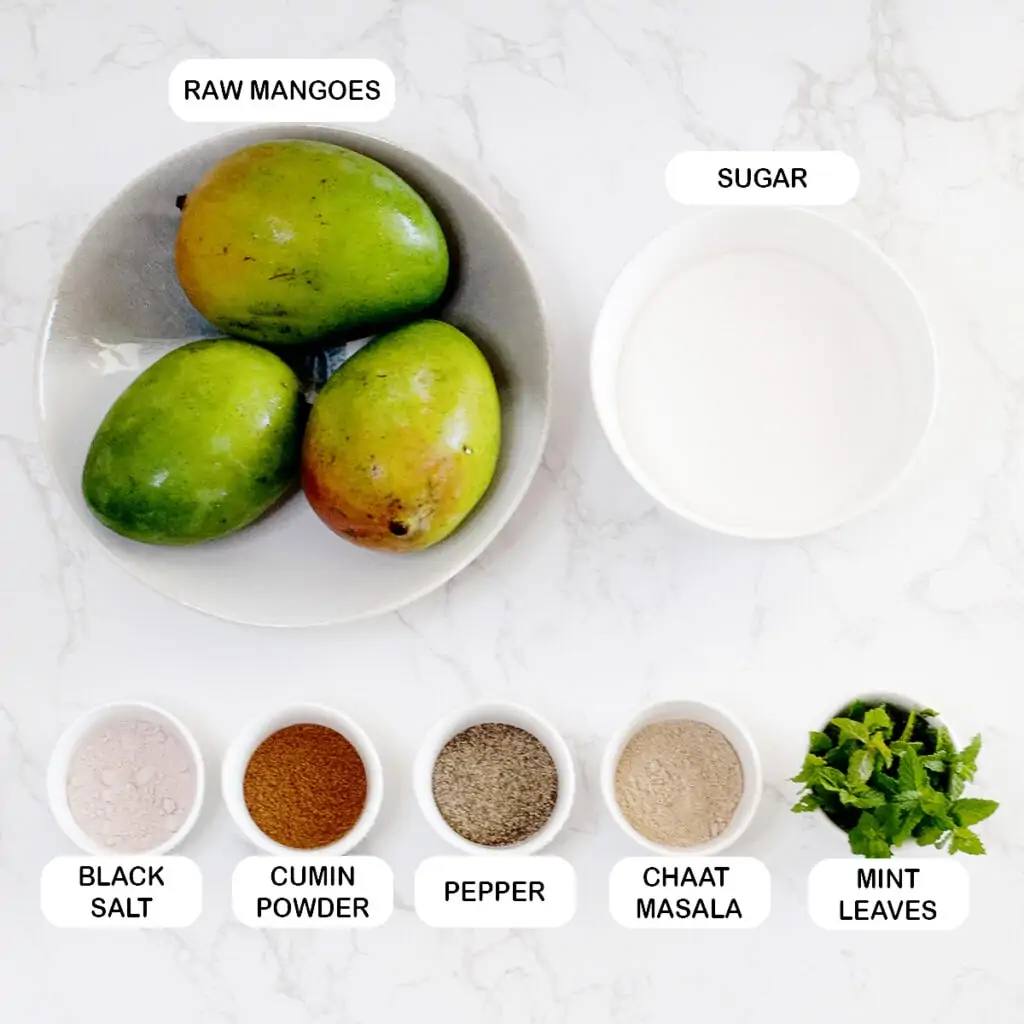 Ingredients you'll need for Aam Panna