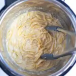 Perfect creamy fettuccini Alfredo made in the instant pot
