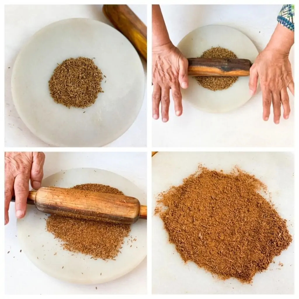 Steps to make roasted cumin powder without a grinder 