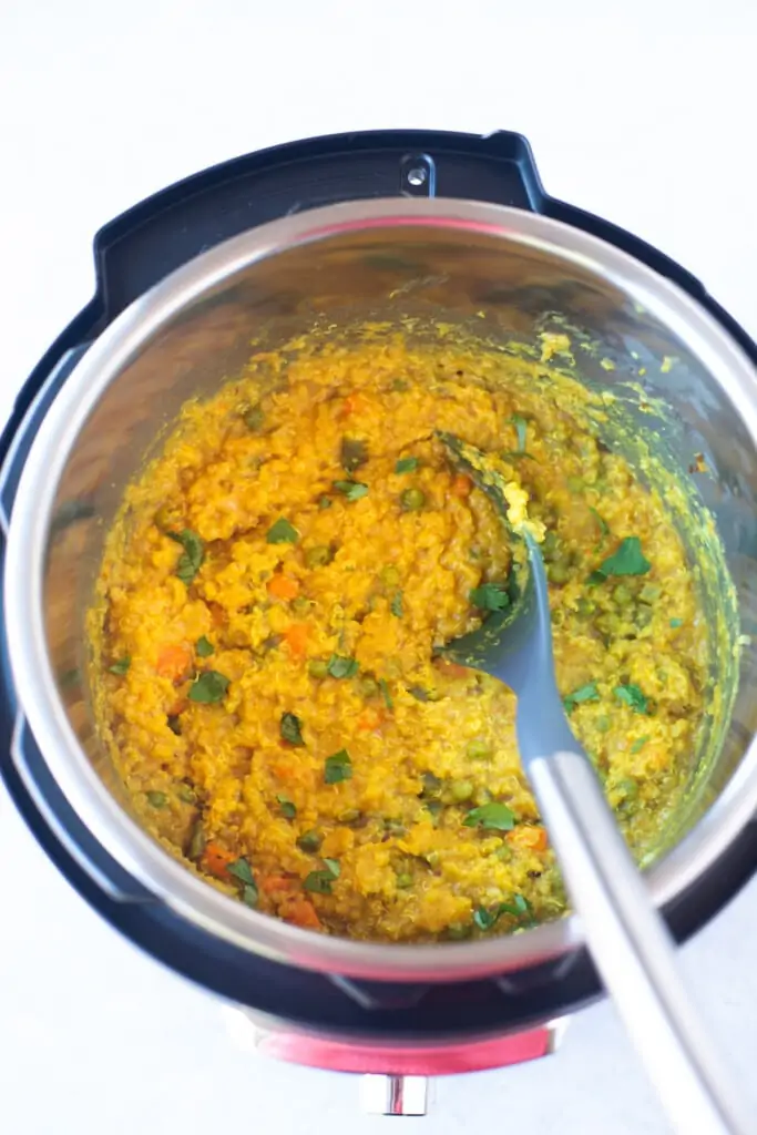 Quinoa khichdi in the instant pot